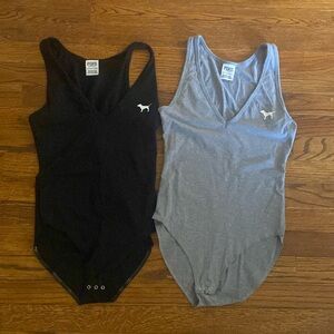 Victoria Secrets Pink Bodysuit lot of 2 Size xsmall